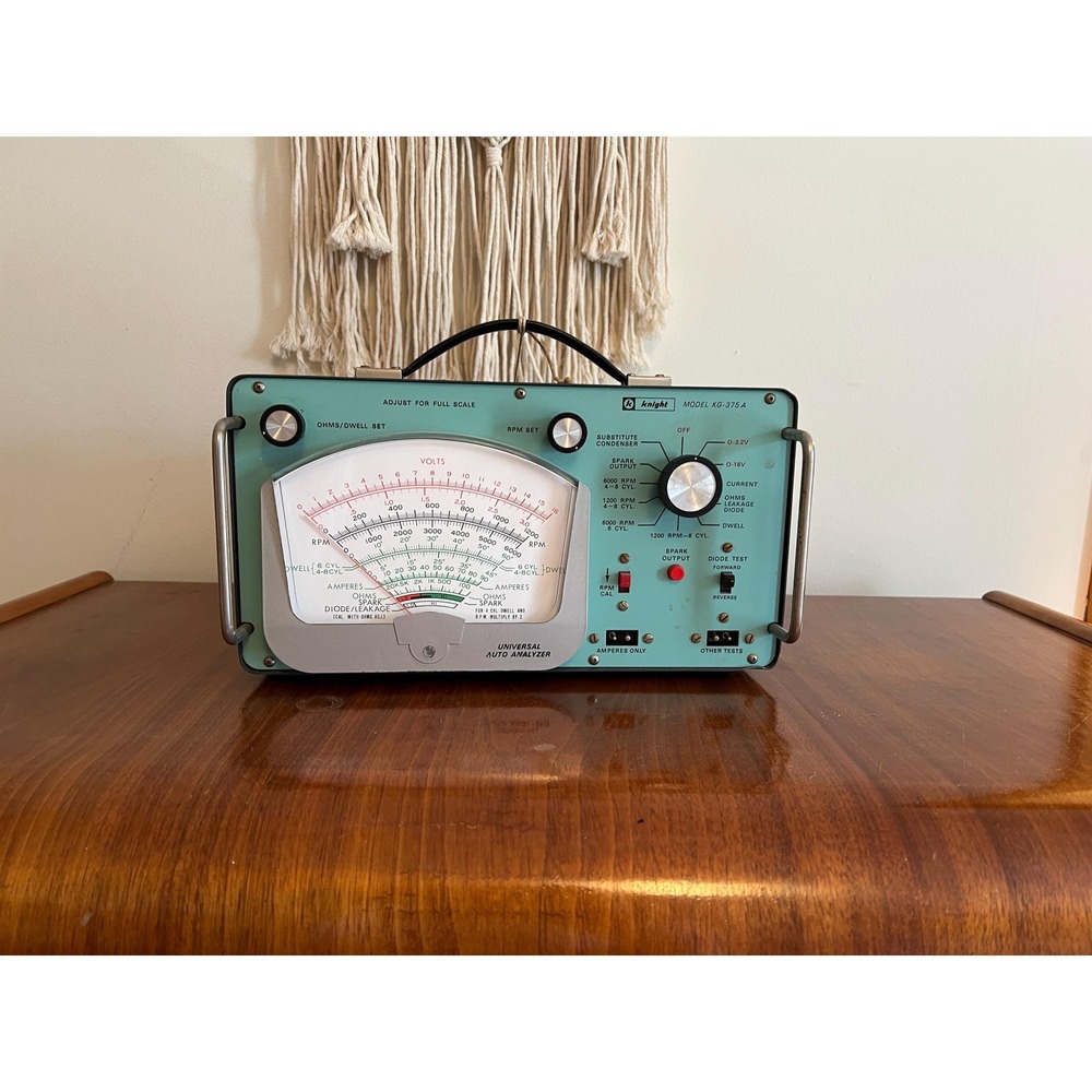 Universal Auto Analyzer Knight Model KG-375A Cylinder Engines Tune-Ups  (3566)